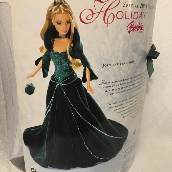 2004 Special Edition Holiday Barbie (Green) - Picture 5 of 7